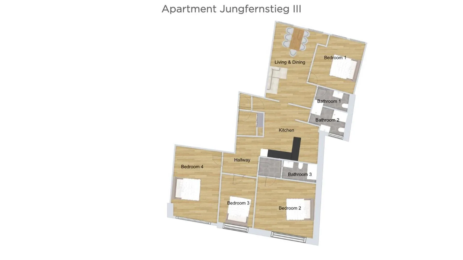 Jungfernstieg Family & Business Apartment Hamburg 0*,  Deutschland
